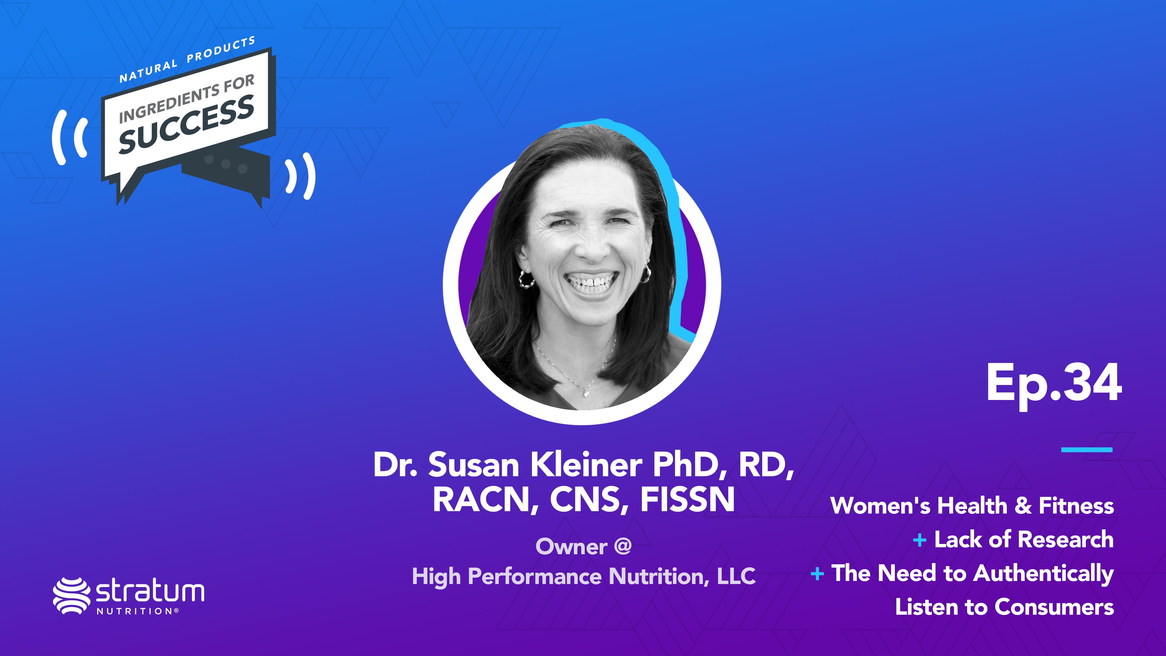 #34 Dr. Susan Kleiner - Owner @ High Performance Nutrition, LLC ...